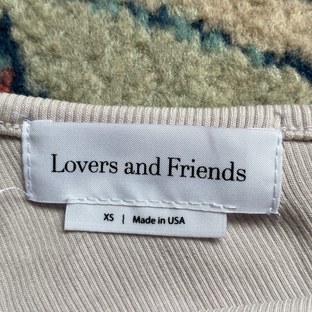 Lover and Friends CIENE TOP Ribbed Lilac Grey XS One Shoulder Statement Sleeve - Picture 6 of 10